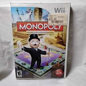 2007 Nintendo Wii Monopoly Classic+World Game